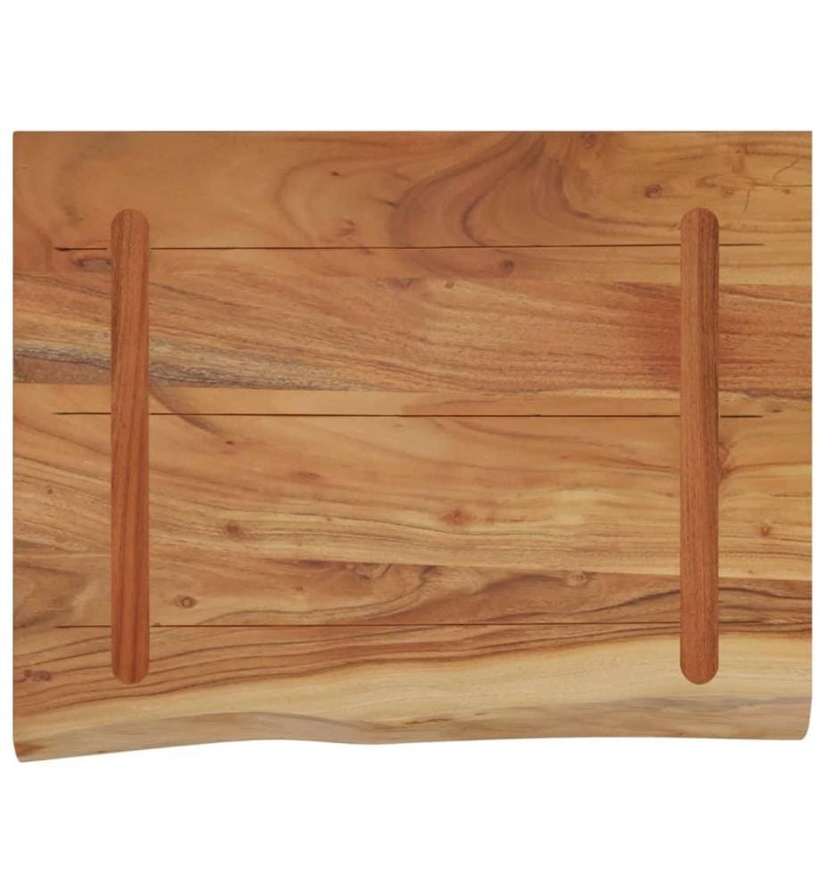 Wandregal 40x30x2,5 cm Rechteckig Massivholz Akazie Baumkante