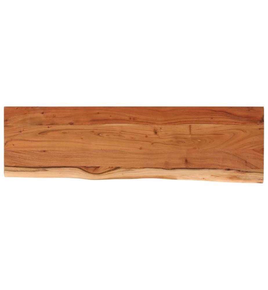 Wandregal 100x30x2,5 cm Rechteckig Massivholz Akazie Baumkante