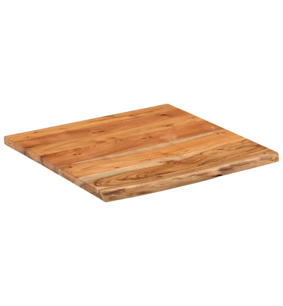 Wandregal 40x40x2,5 cm Quadratisch Massivholz Akazie Baumkante