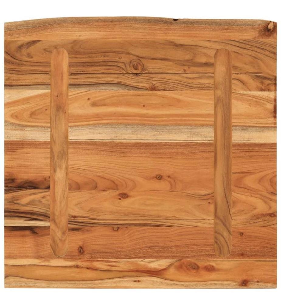 Wandregal 40x40x2,5 cm Quadratisch Massivholz Akazie Baumkante