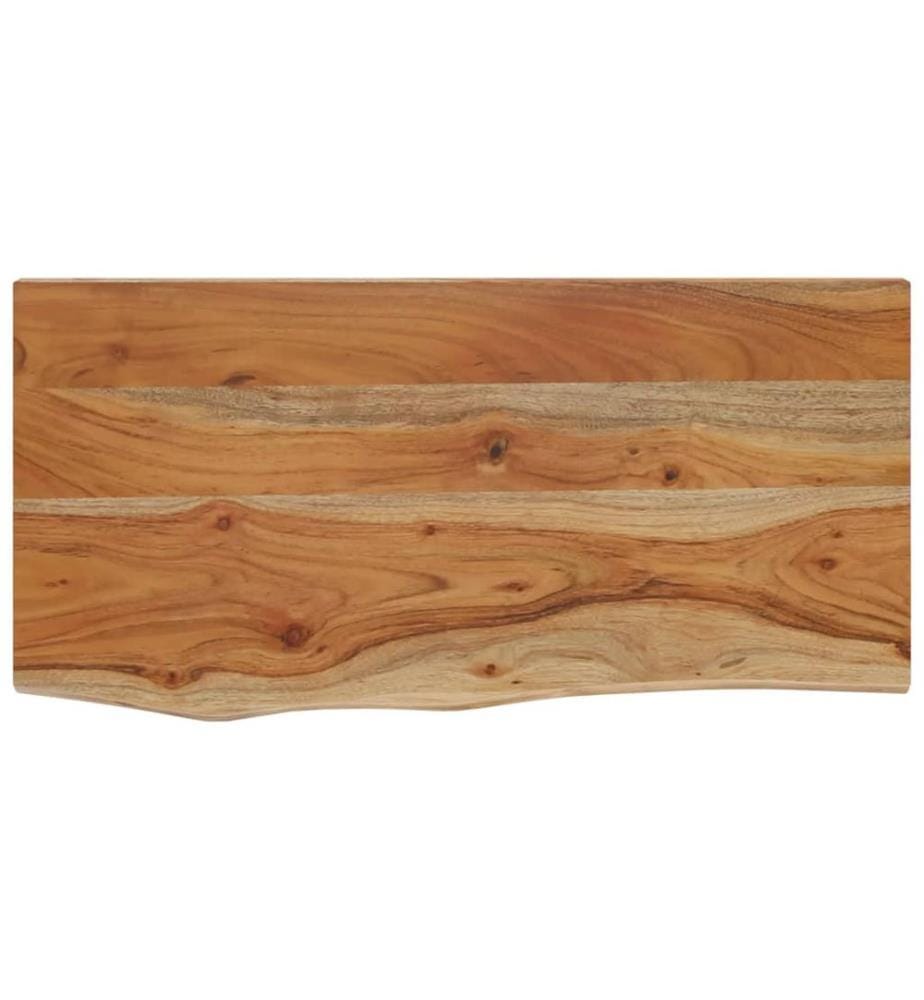 Wandregal 40x20x3,8 cm Rechteckig Massivholz Akazie Baumkante