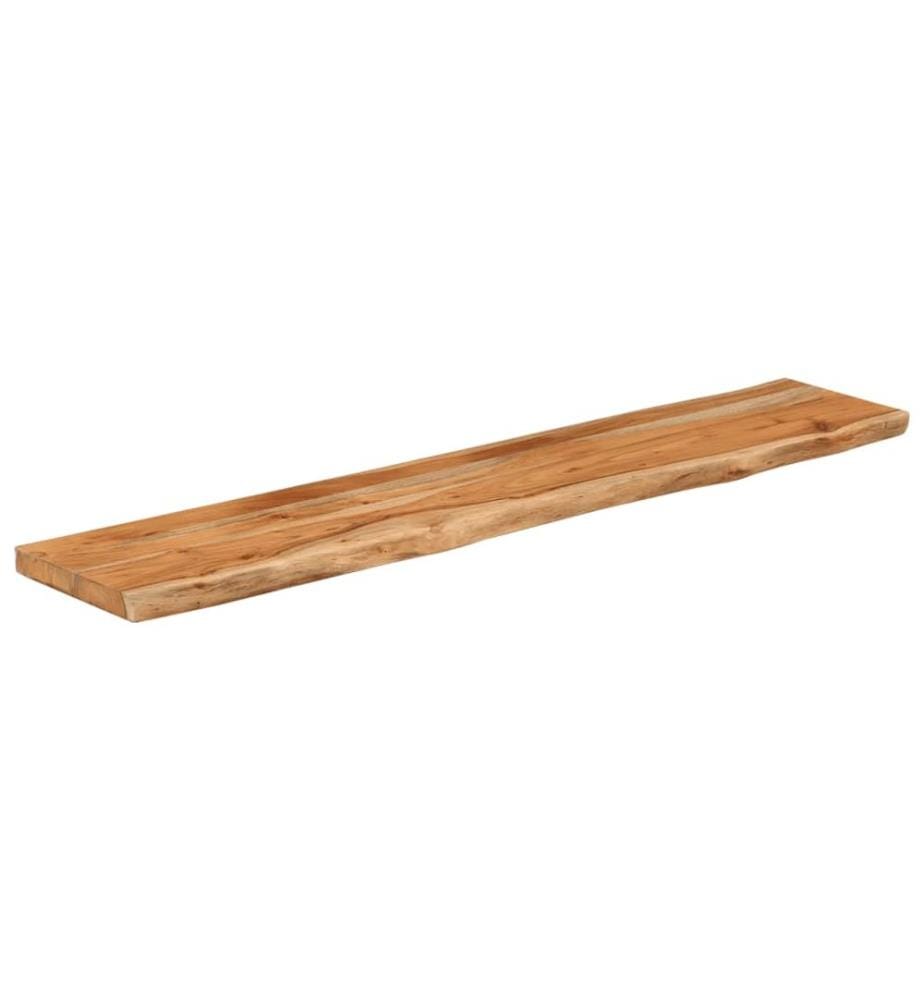 Wandregal 100x20x3,8 cm Rechteckig Massivholz Akazie Baumkante