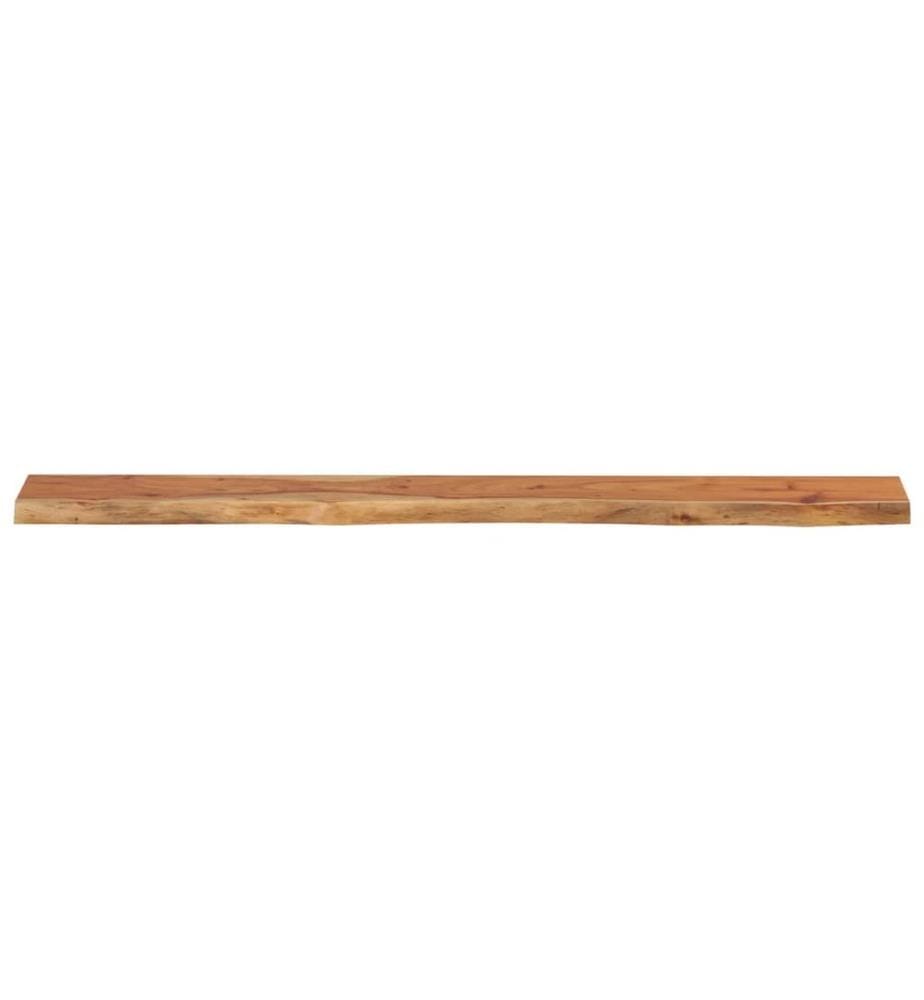 Wandregal 140x20x3,8 cm Rechteckig Massivholz Akazie Baumkante