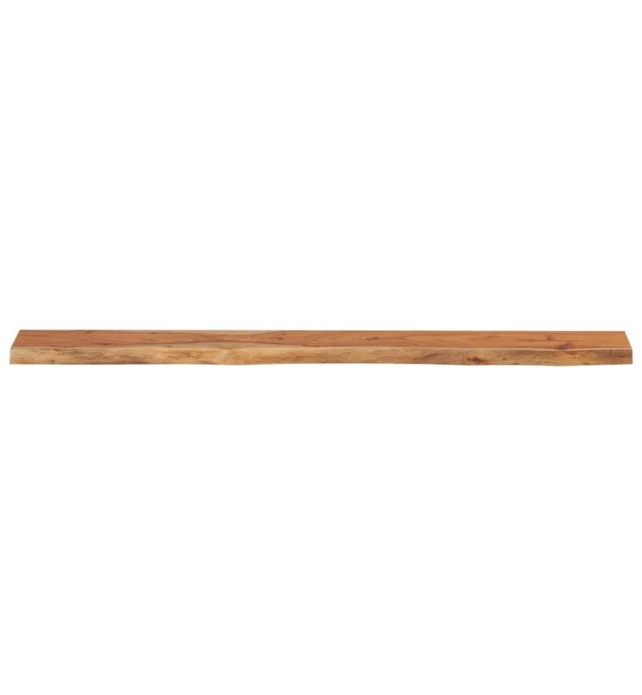 Wandregal 160x20x3,8 cm Rechteckig Massivholz Akazie Baumkante