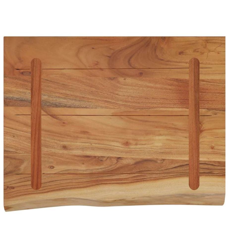 Wandregal 50x40x3,8 cm Rechteckig Massivholz Akazie Baumkante