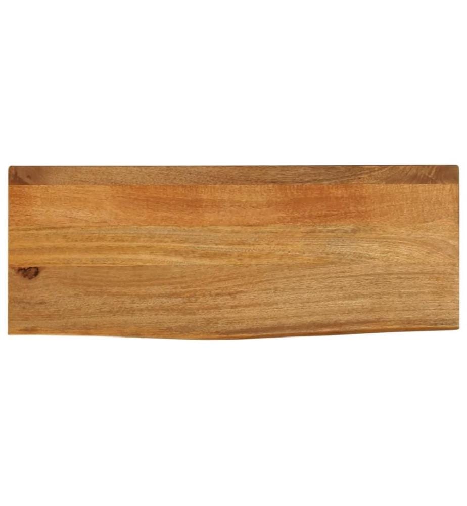 Tischplatte mit Baumkante 70x20x2,5 cm Massivholz Mango
