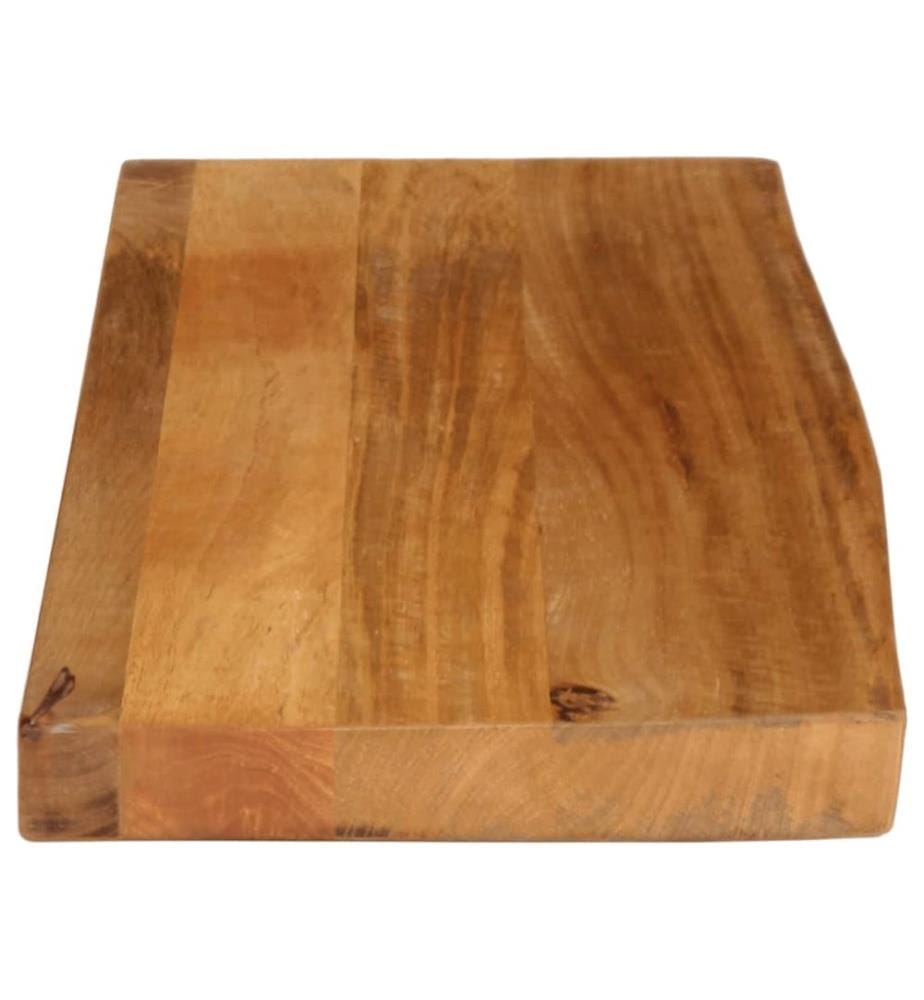 Tischplatte mit Baumkante 70x20x2,5 cm Massivholz Mango