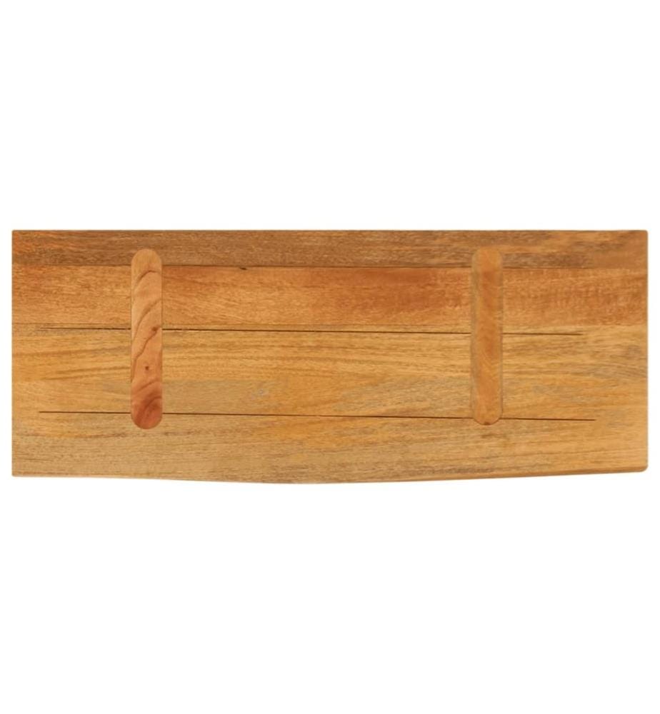 Tischplatte mit Baumkante 70x20x2,5 cm Massivholz Mango