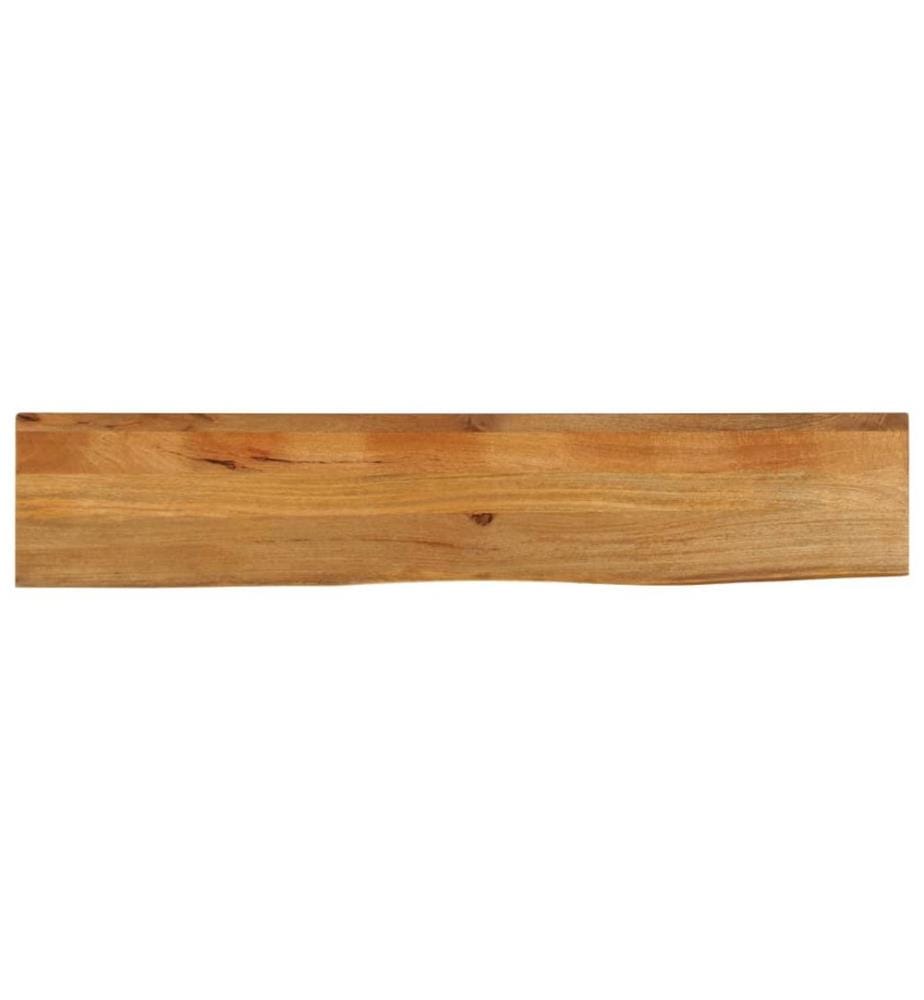 Tischplatte mit Baumkante 160x20x2,5 cm Massivholz Mango