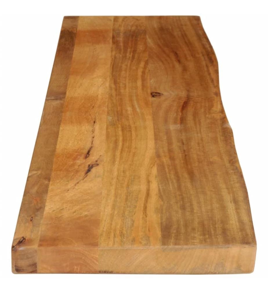 Tischplatte mit Baumkante 160x20x2,5 cm Massivholz Mango