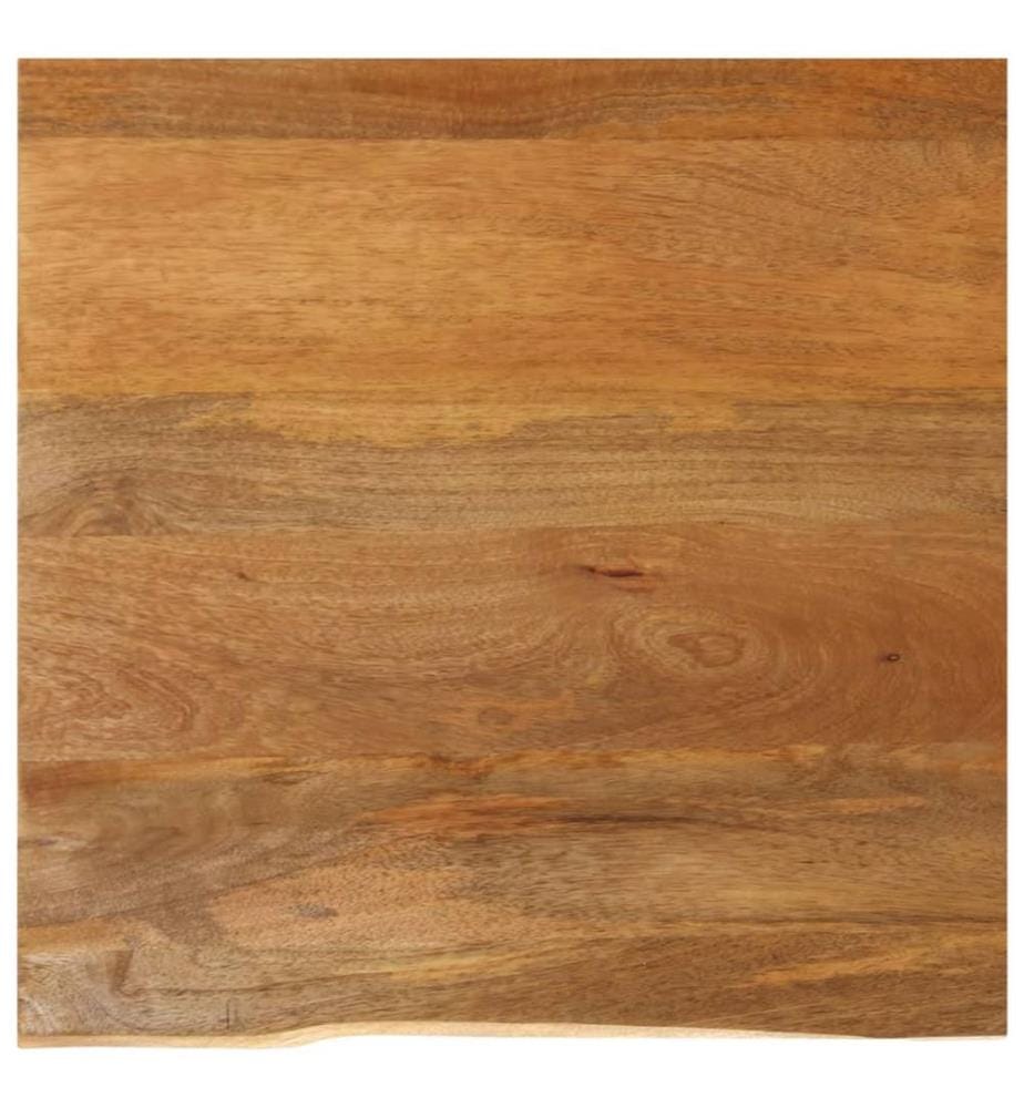 Tischplatte mit Baumkante 80x80x2,5 cm Massivholz Mango
