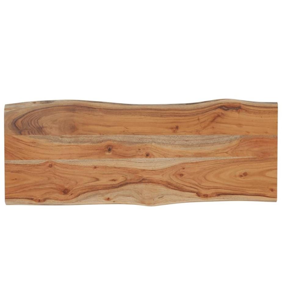Dessus de table 100x40x2,5 cm rectangulaire bois massif acacia