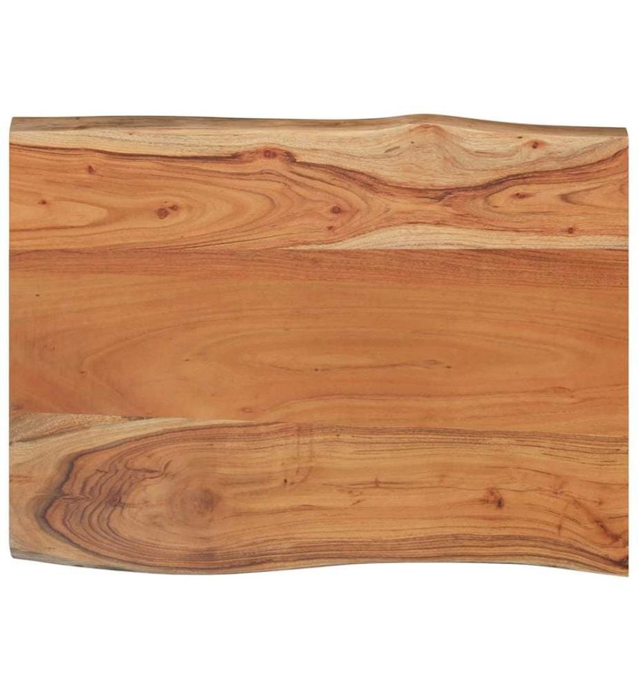 Dessus de table 80x60x2,5 cm rectangulaire bois massif acacia