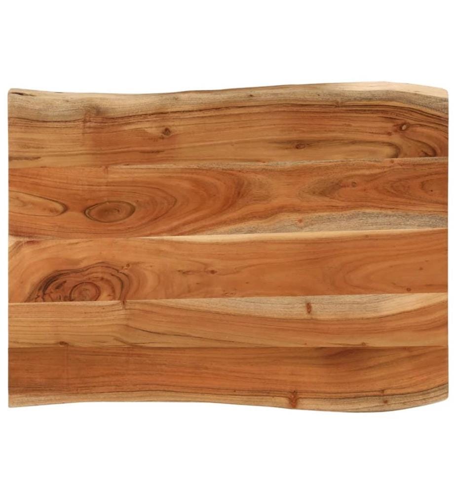 Dessus de table 80x60x3,8 cm rectangulaire bois massif d'acacia