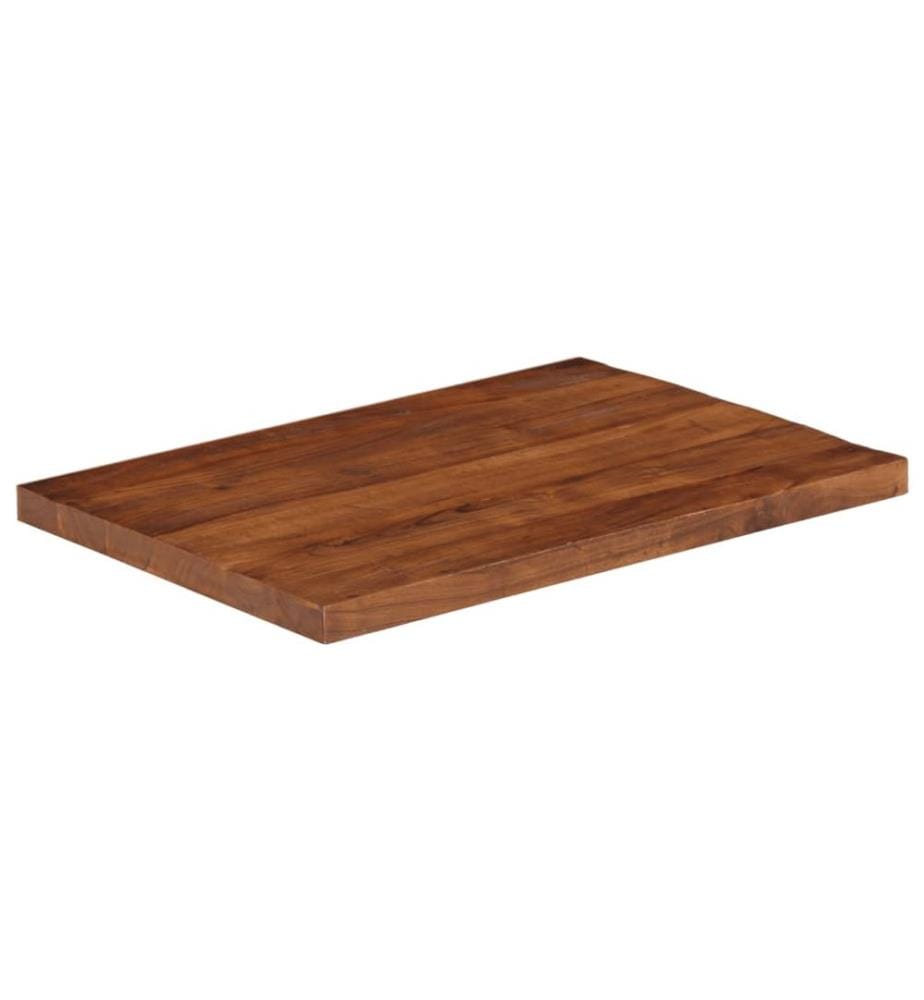 Dessus de table 80x70x2,5 cm rectangulaire bois massif récupéré
