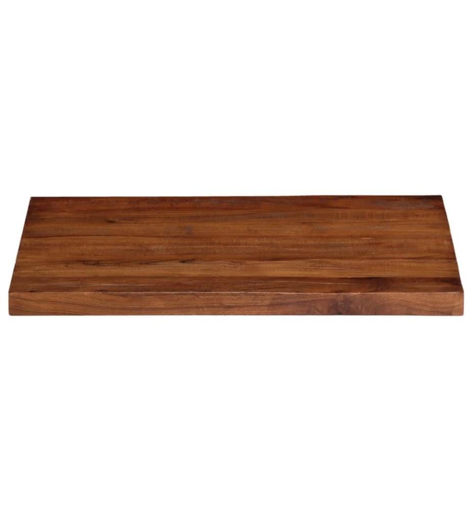 Dessus de table 80x70x2,5 cm rectangulaire bois massif récupéré
