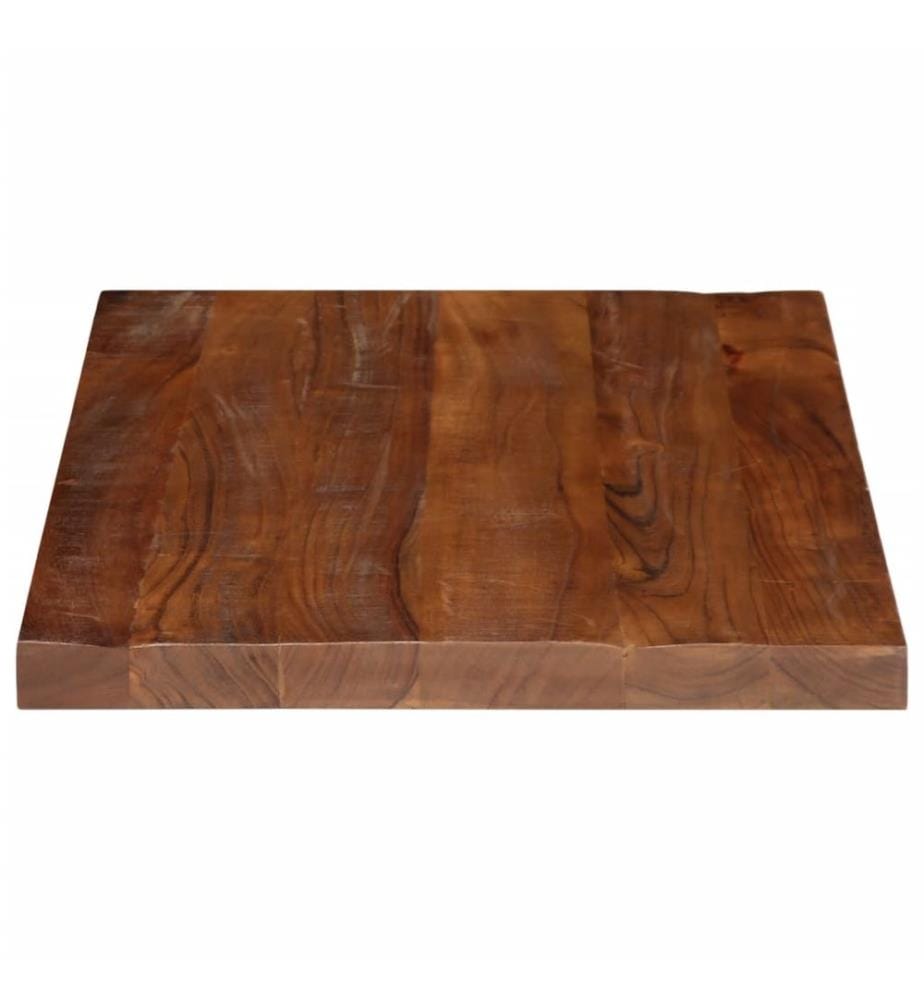 Dessus de table 80x70x2,5 cm rectangulaire bois massif récupéré