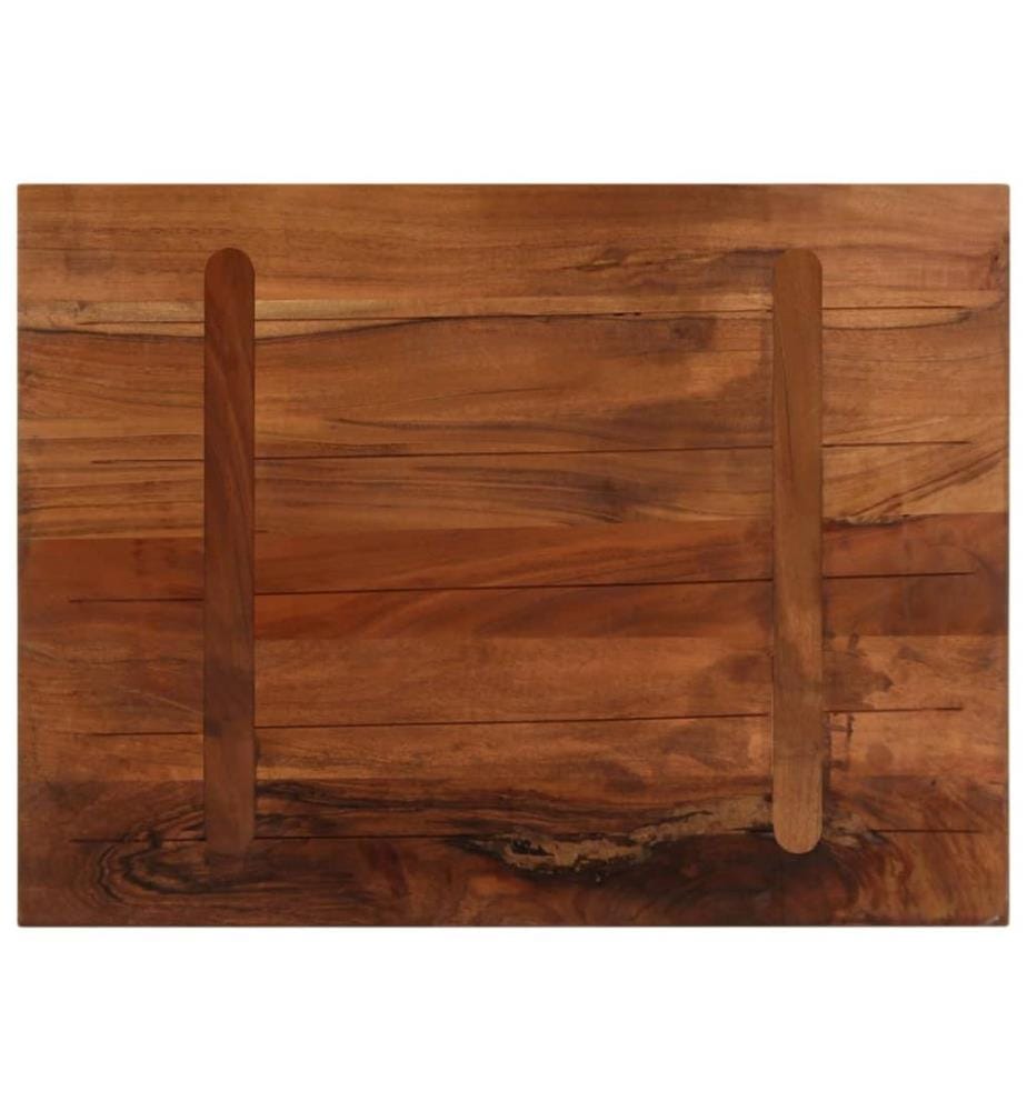 Dessus de table 80x70x2,5 cm rectangulaire bois massif récupéré