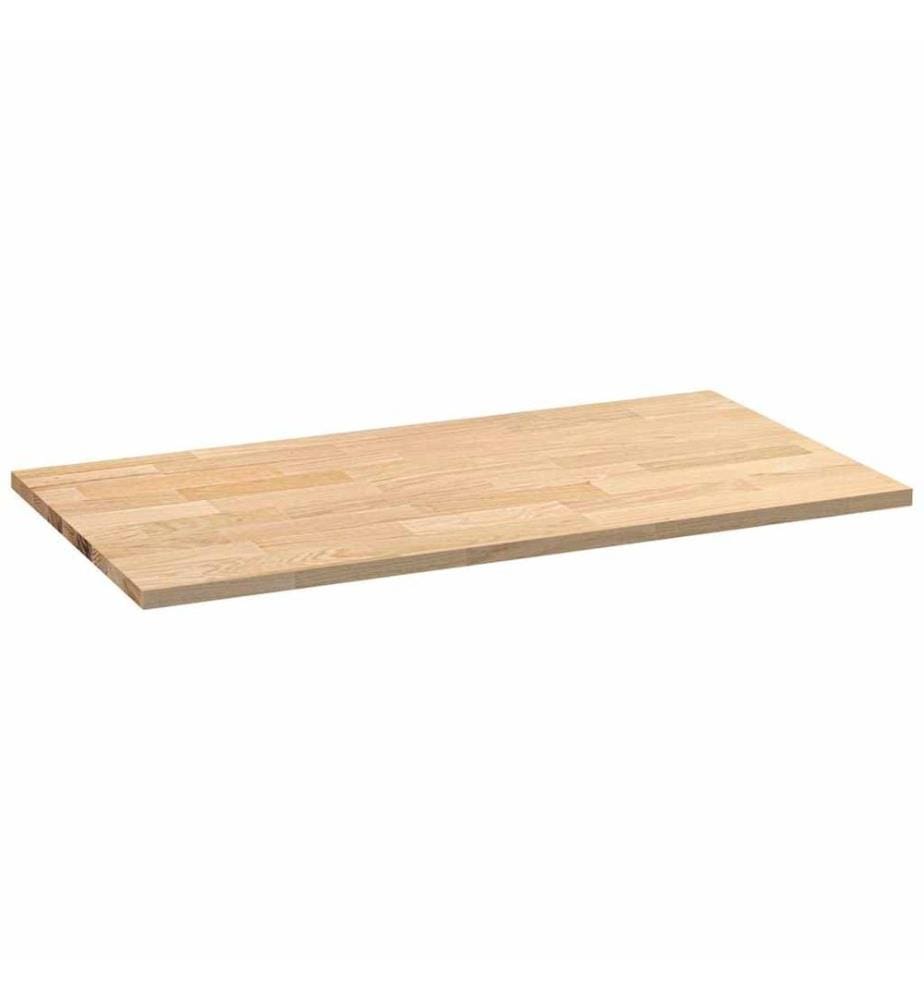 Plan de travail de cuisine bois de chêne massif rectangulaire