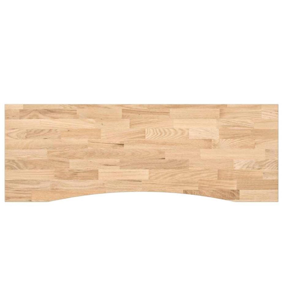 Dessus de bureau non traité bois massif de chêne rectangulaire