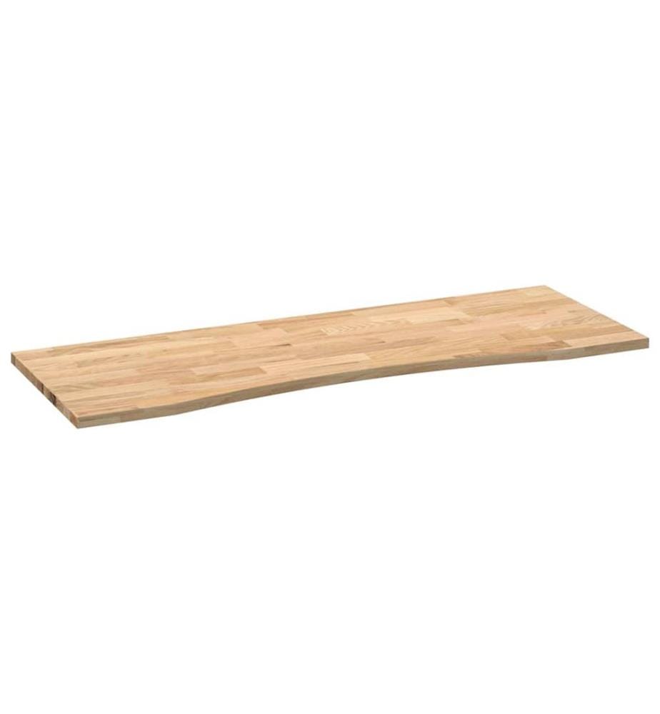 Dessus de bureau non traité bois massif de chêne rectangulaire