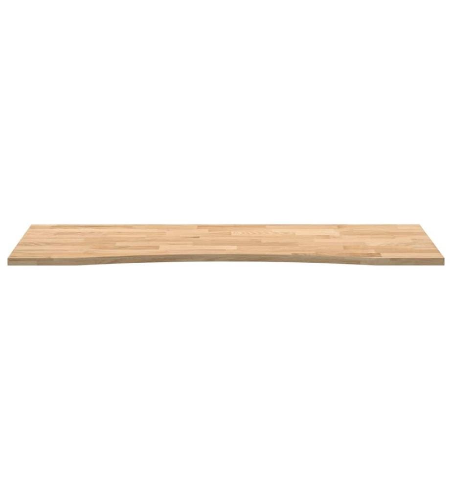 Dessus de bureau non traité bois massif de chêne rectangulaire