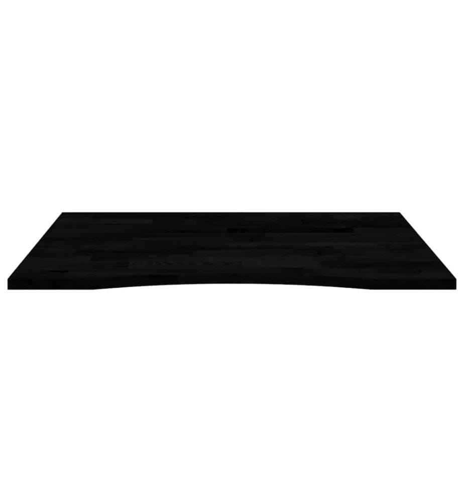 Dessus de bureau marron foncé bois chêne massif rectangulaire