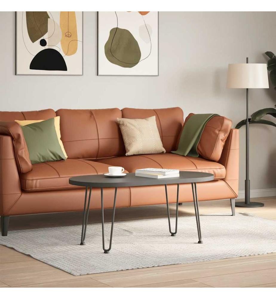 Pieds en épingle à cheveux pour table basse 4 pièces Anthracite 42 cm Acier massif