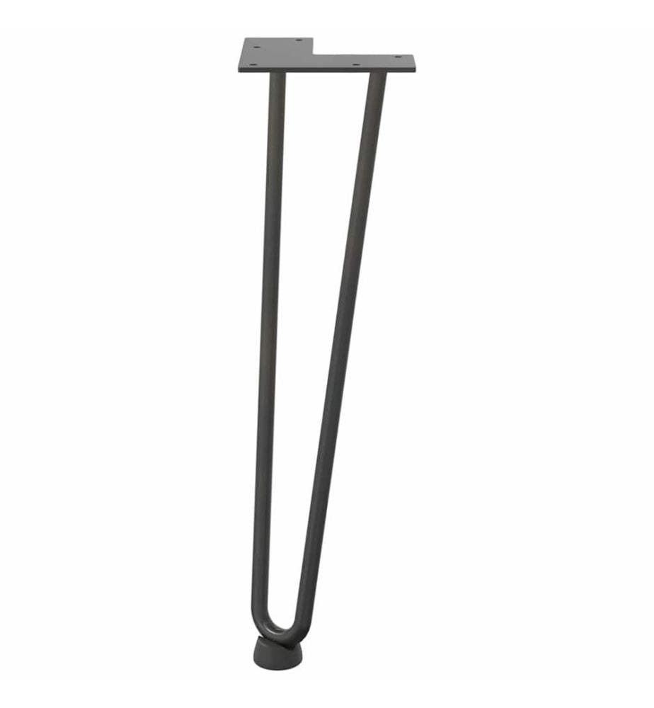 Pieds en épingle à cheveux pour table basse 4 pièces Anthracite 42 cm Acier massif