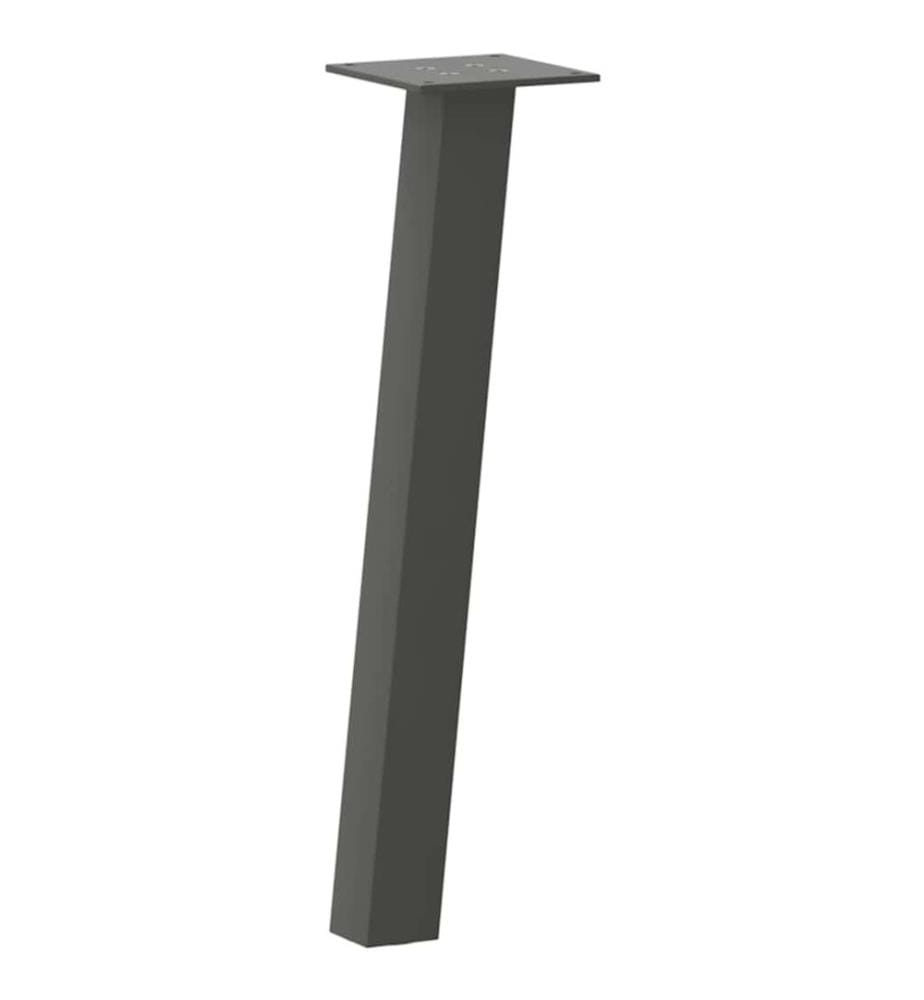 Pieds de table basse 4 pièces Anthracite 30 cm Acier