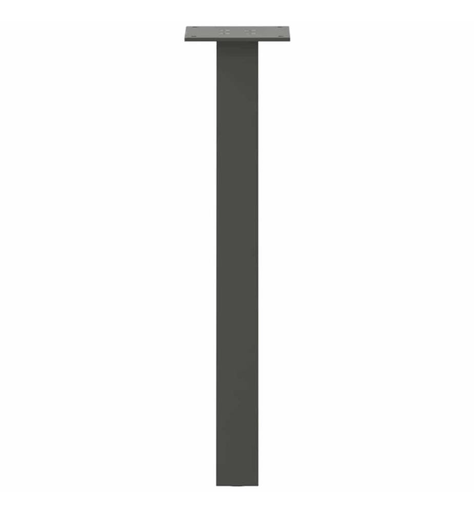 Pieds de table basse 4 pièces Anthracite 30 cm Acier