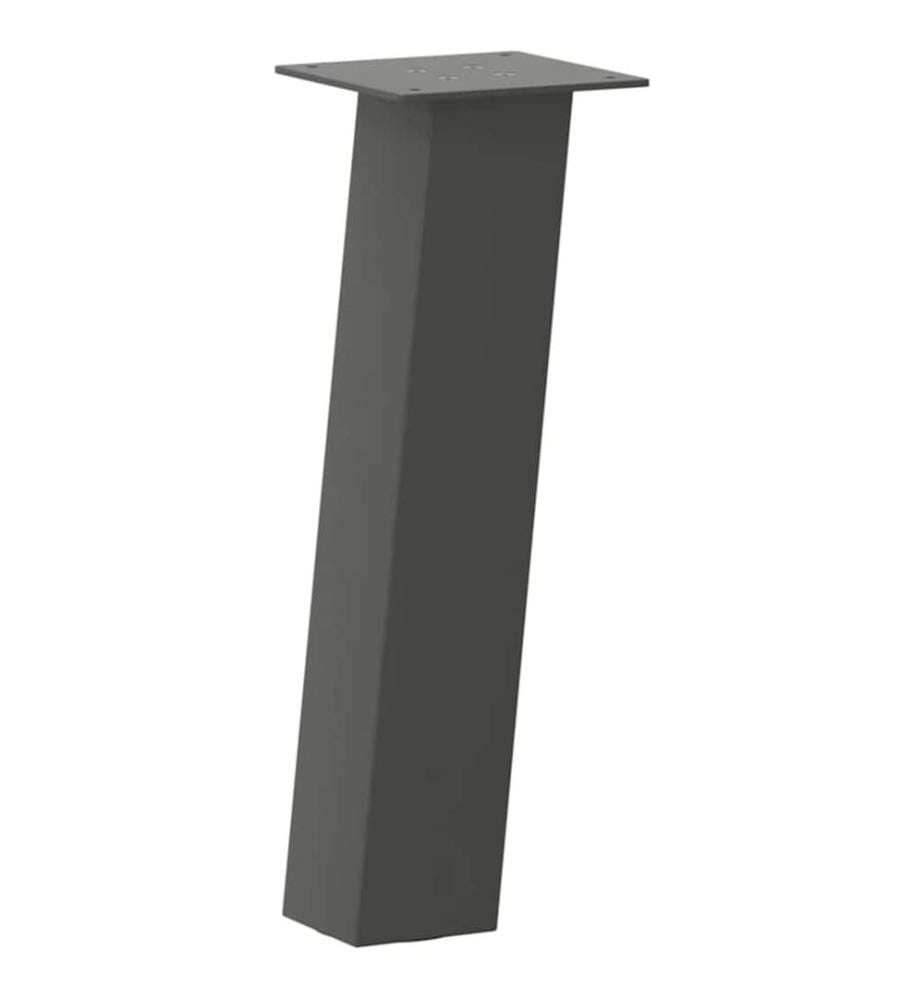 Pieds de table basse 4 pièces Anthracite 42 cm Acier