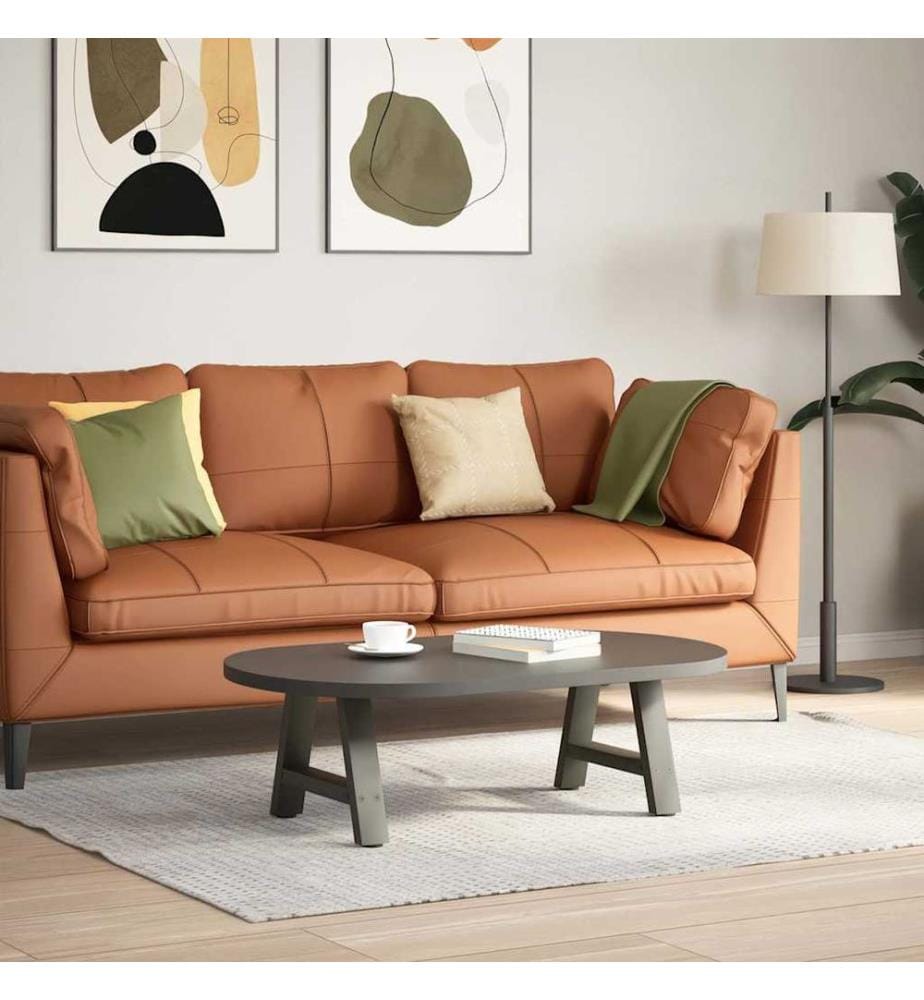 Couchtischbeine A-Form 2 Stk. Anthrazit 50x(30-31) cm Stahl