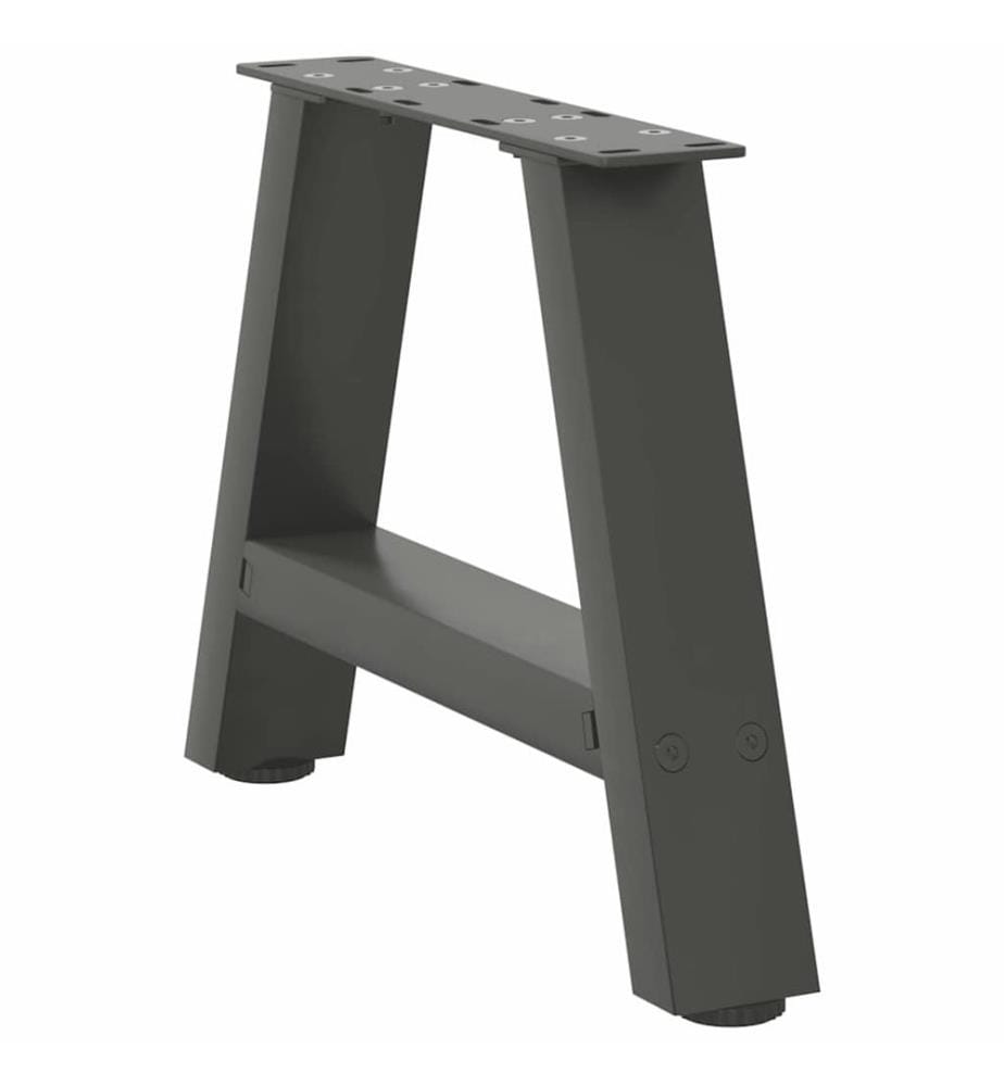 Couchtischbeine A-Form 2 Stk. Anthrazit 50x(30-31) cm Stahl