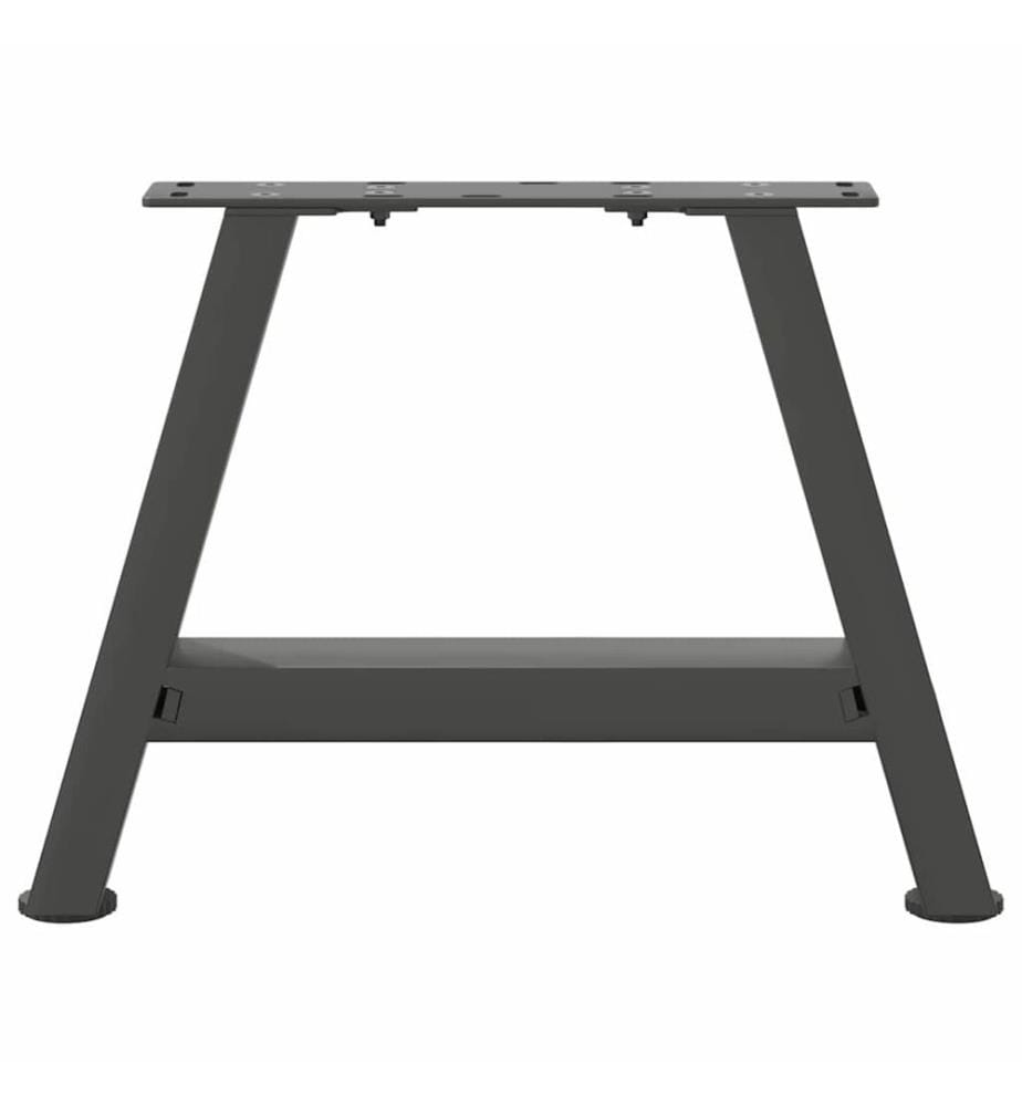 Couchtischbeine A-Form 2 Stk. Anthrazit 50x(30-31) cm Stahl