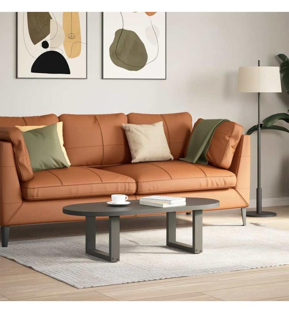 Couchtischbeine U-Form 2 Stk. Anthrazit 40x(30-31) cm Stahl
