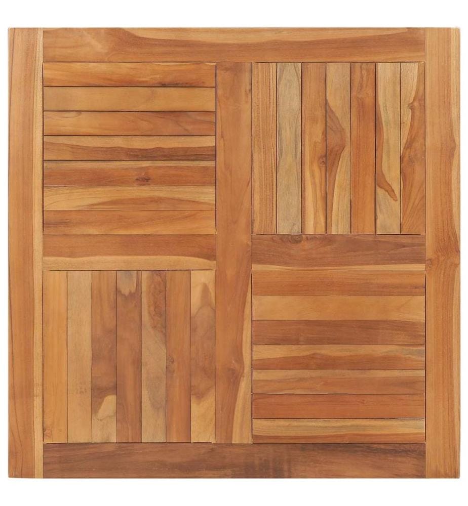 Tischplatte Massivholz Teak Quadratisch 90×90×2,5 cm