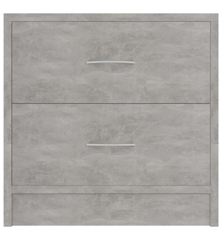 Table de chevet Gris béton 40x30x40 cm Bois d'ingénierie