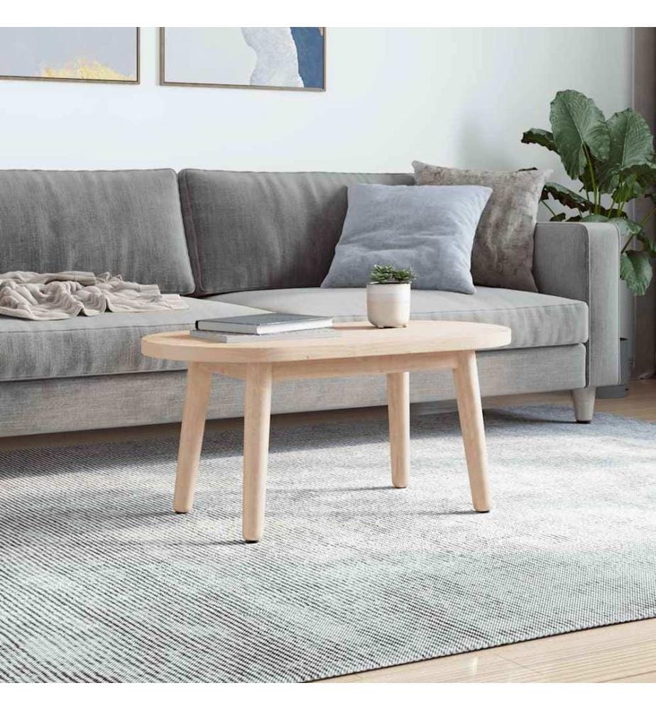 Plateau de table 60x30x2,5 cm Bois massif Pin Ovale