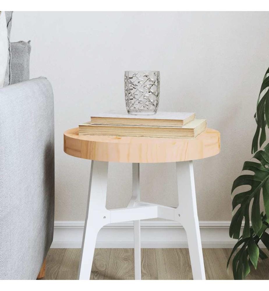 Dessus de table rond Ø30x3 cm bois de pin massif