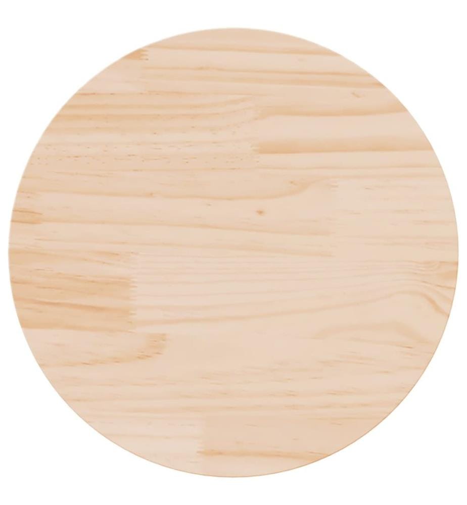 Dessus de table rond Ø50x3 cm bois de pin massif