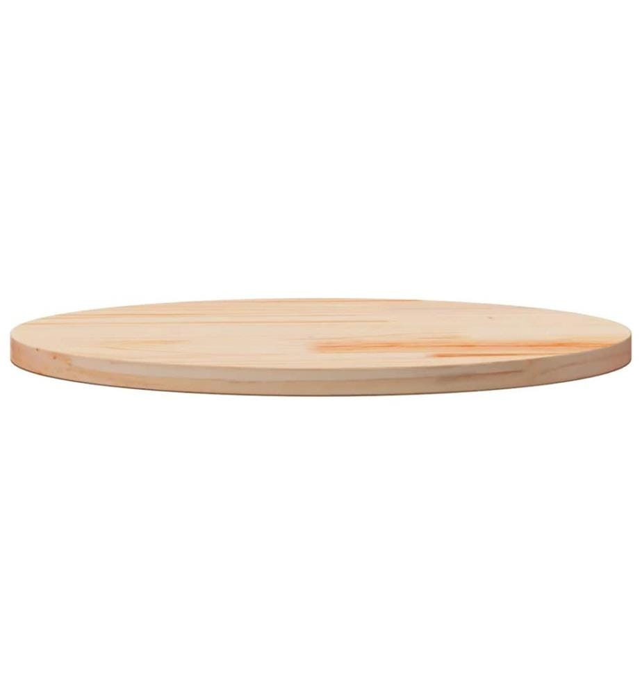 Tischplatte Rund Ø60x3 cm Massivholz Kiefer