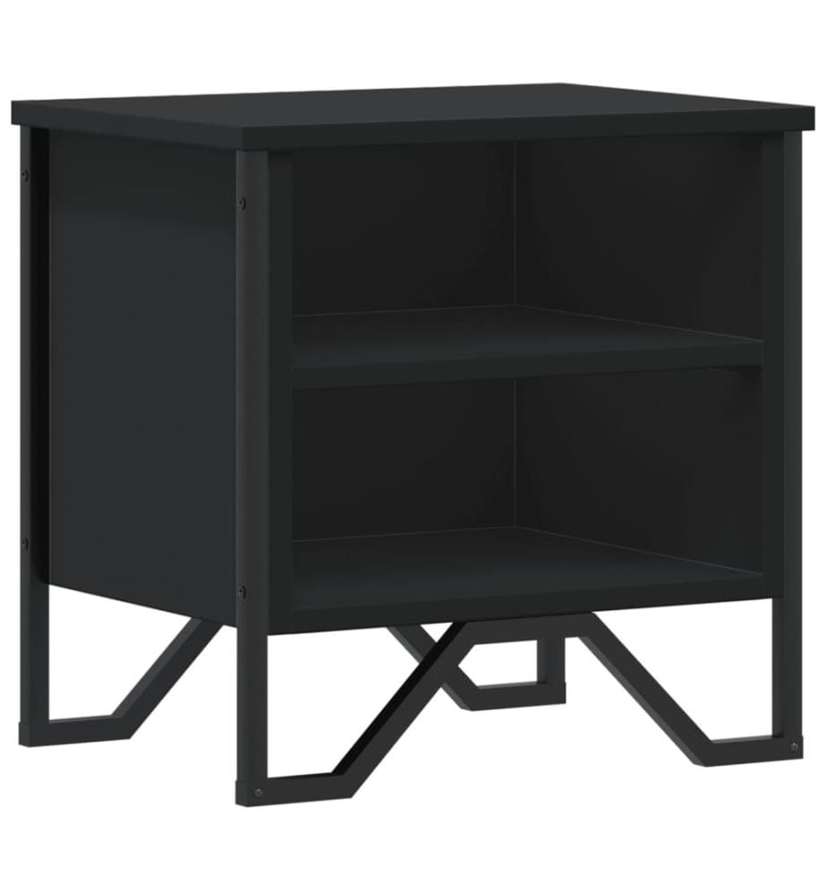 Table de chevet Noir 40 x 30 x 40 cm Aggloméré