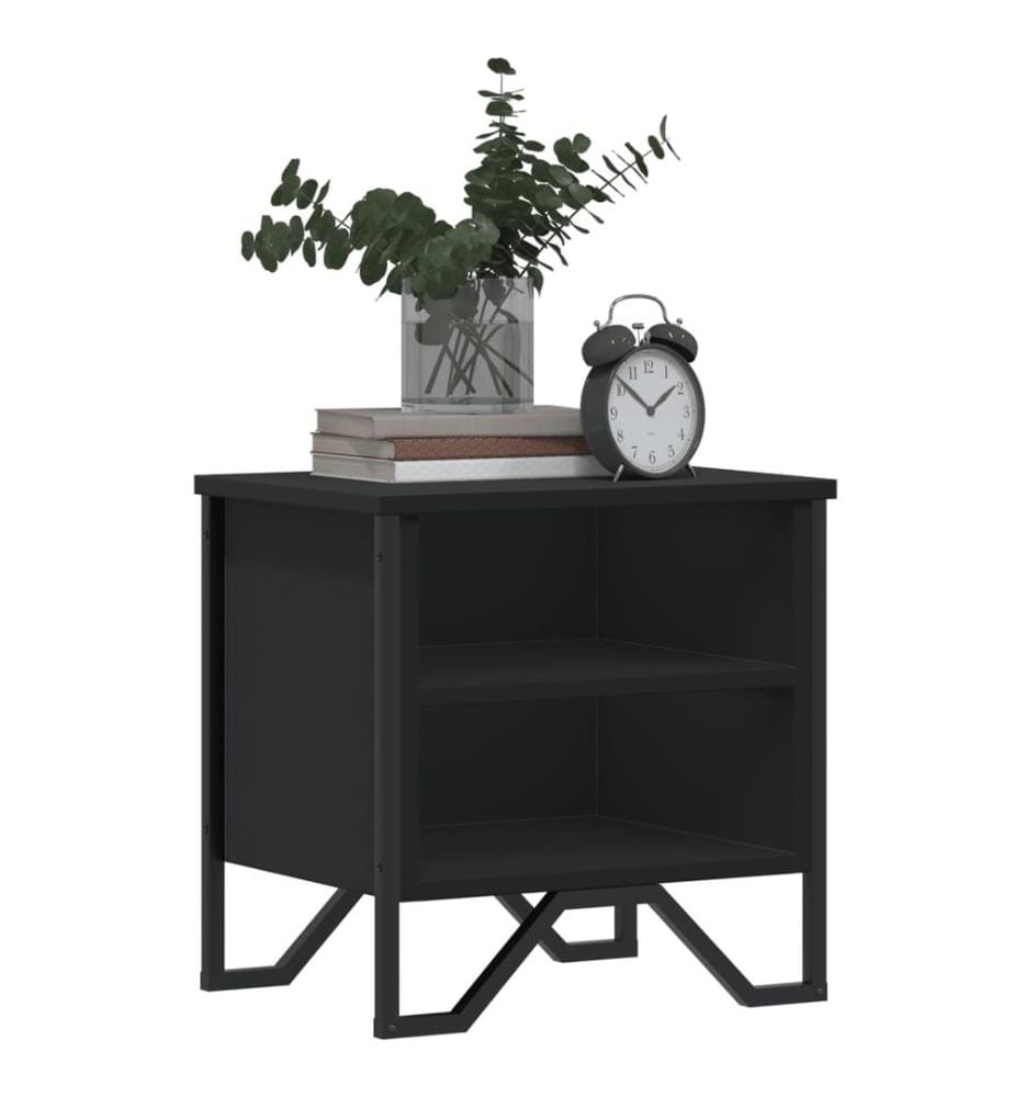 Table de chevet Noir 40 x 30 x 40 cm Aggloméré