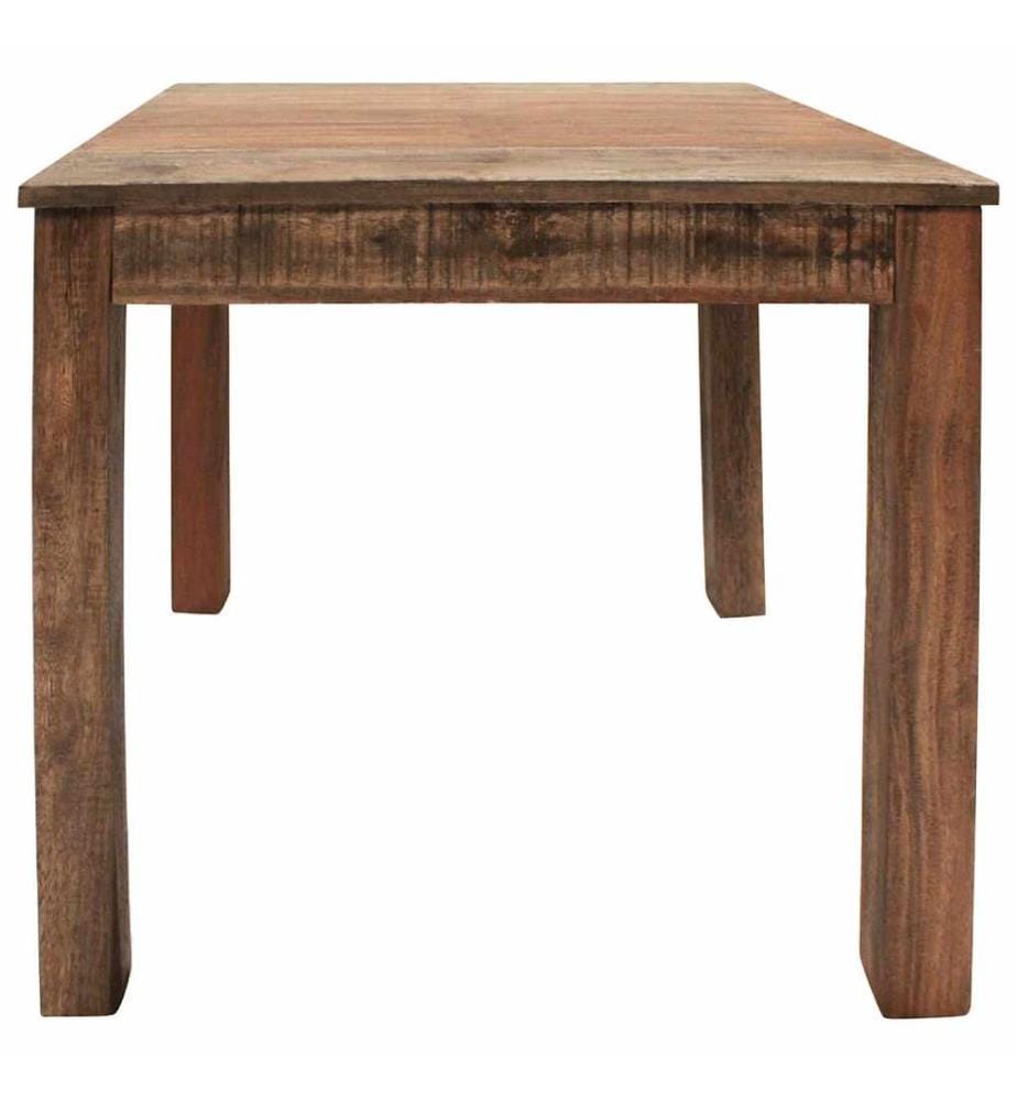 Table à manger bois de récupération mélangé 82x80x76 cm
