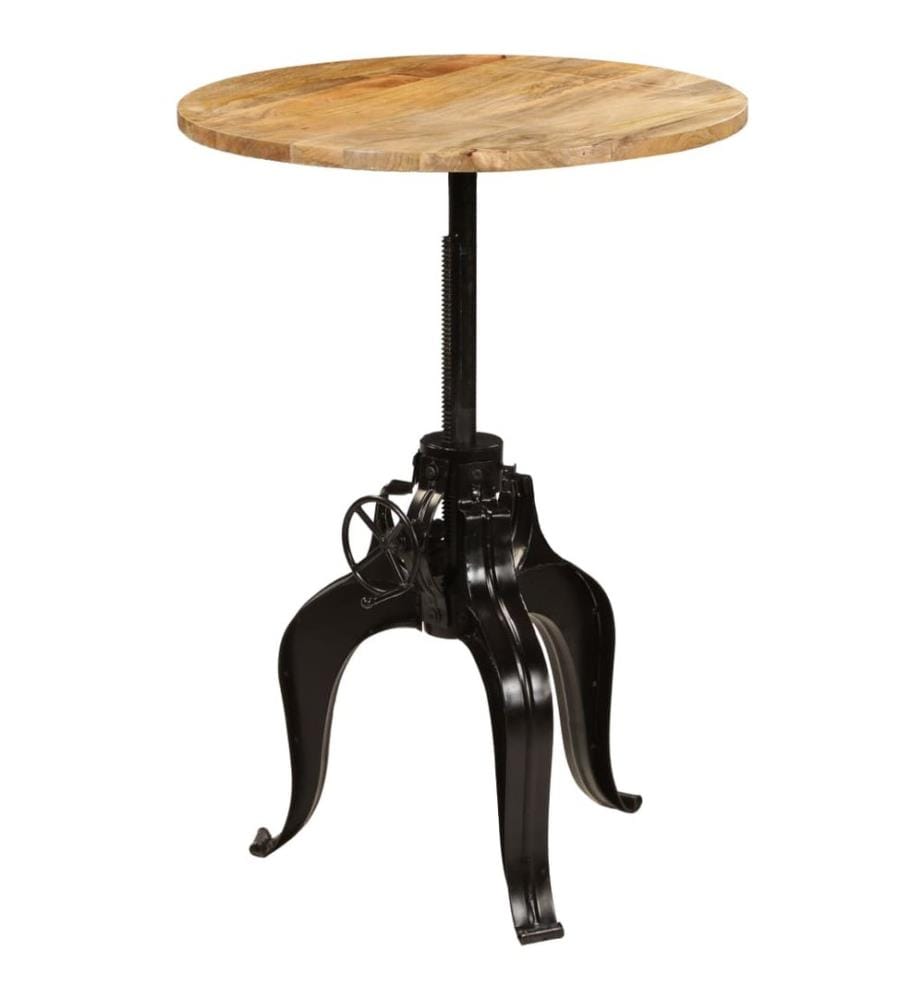 Bar table Solid mango wood 75x(76-110) cm
