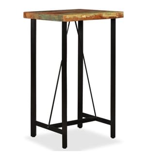 Table de bar Bois de récupération massif 60x60x107 cm