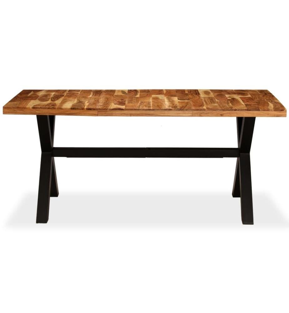 Dining table Solid acacia wood and mango wood 180x90x76 cm