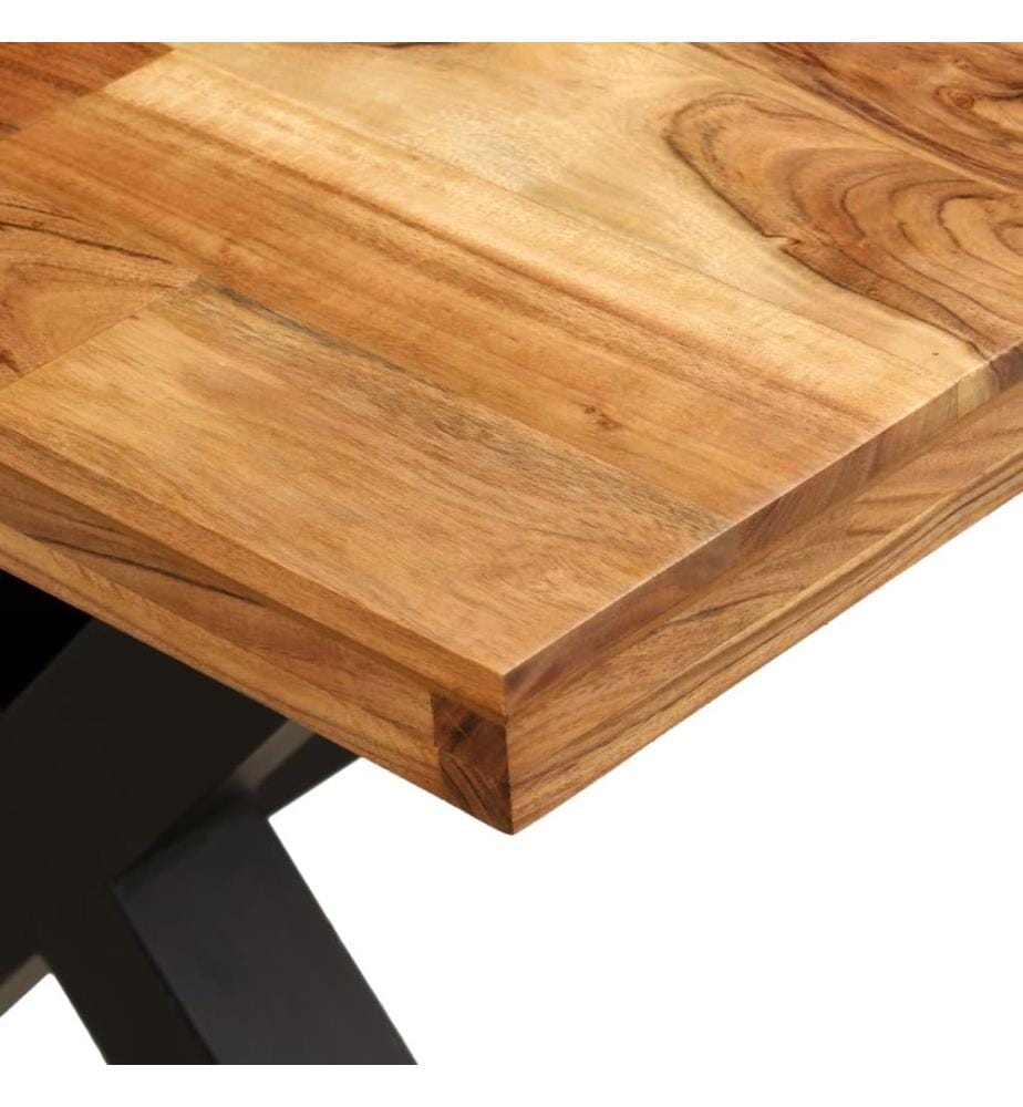 Dining table Solid acacia wood and mango wood 180x90x76 cm