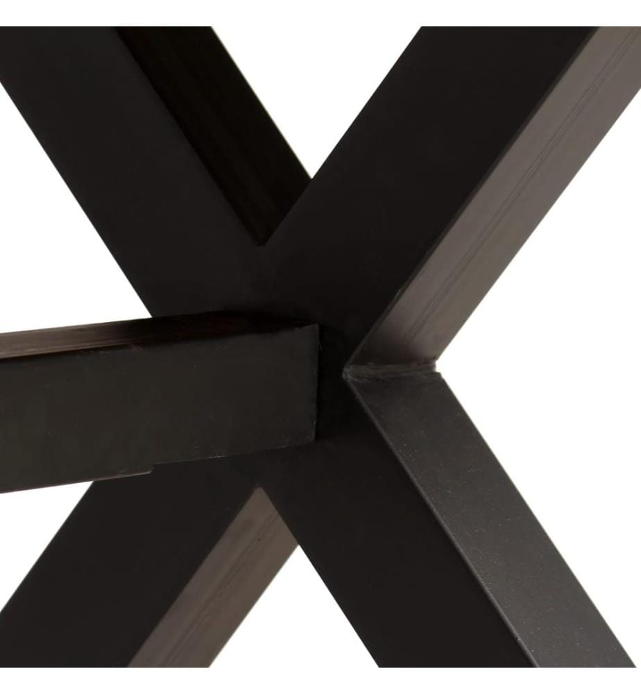Dining table Solid acacia wood and mango wood 180x90x76 cm